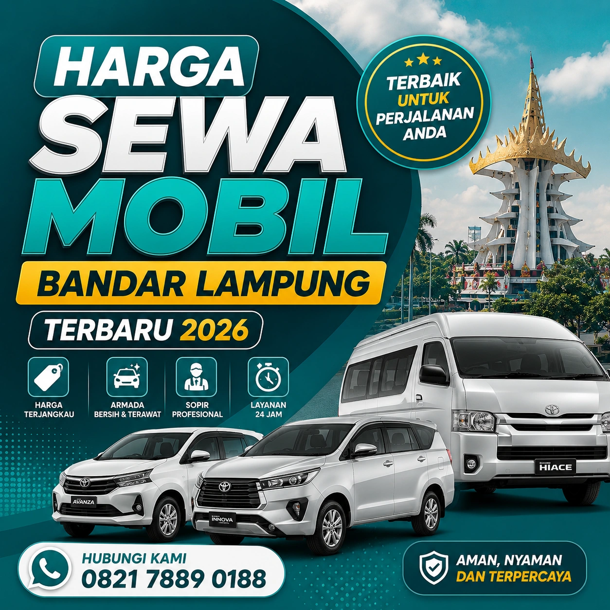 Rental Mobil Lampung Harga Terbaru 2026